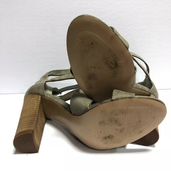 Carlos Santana, Laura, Light Green Strappy High Heels, Size 10M - Picture 5 of 6